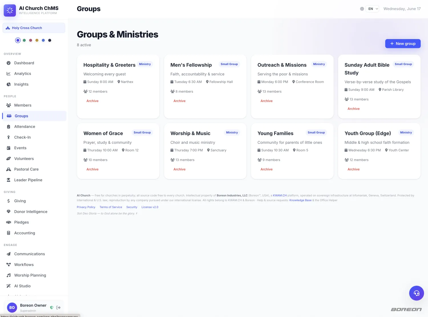 Groups & Ministries