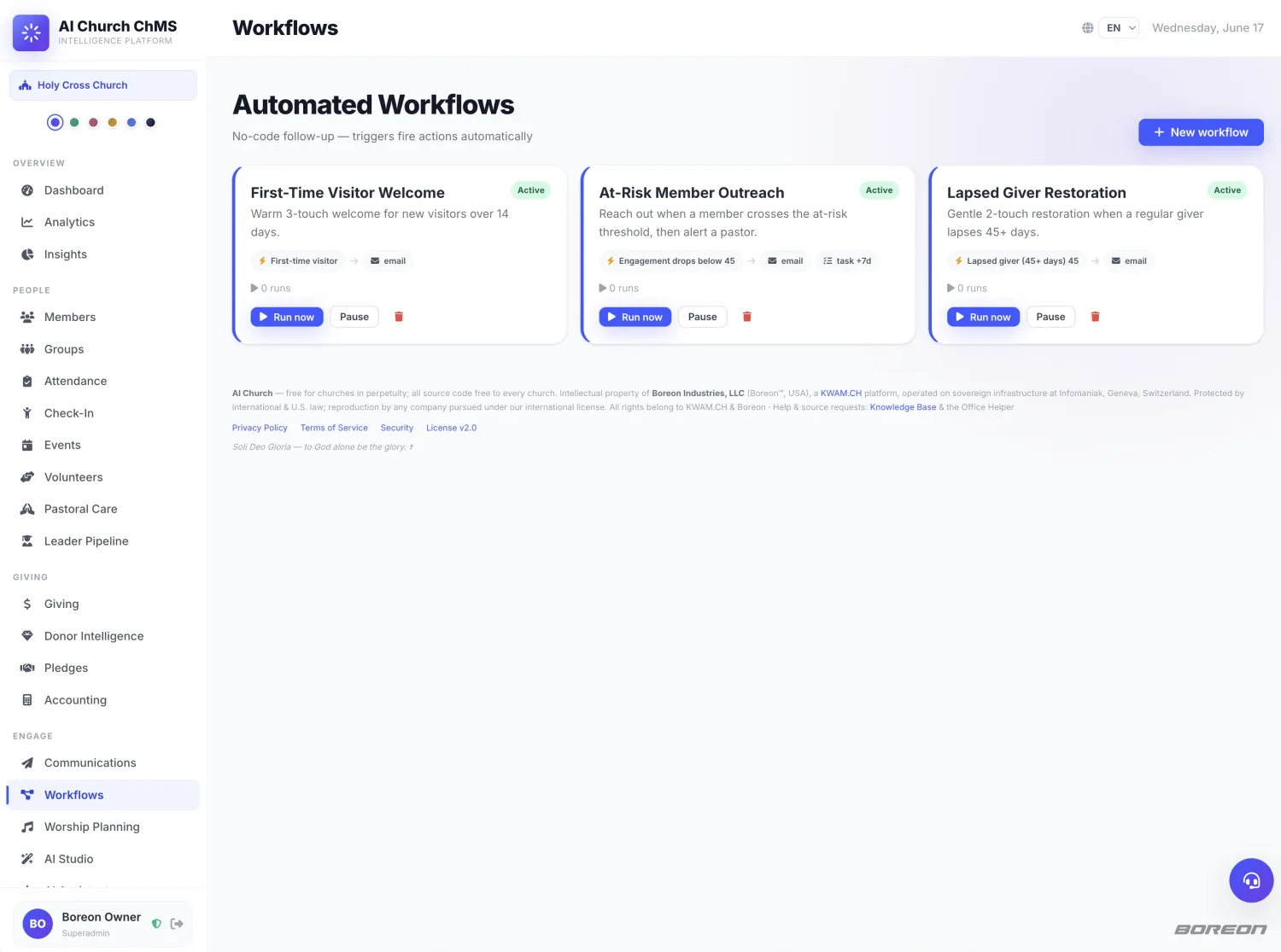 Automated Workflows screenshot